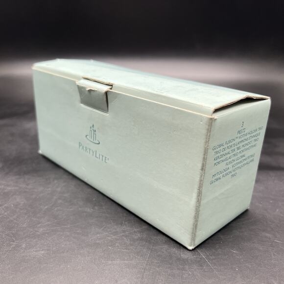 PARTYLITE Global Fusion Votive Holder Trio Red Gold Purple P8372 - Picture 13 of 16